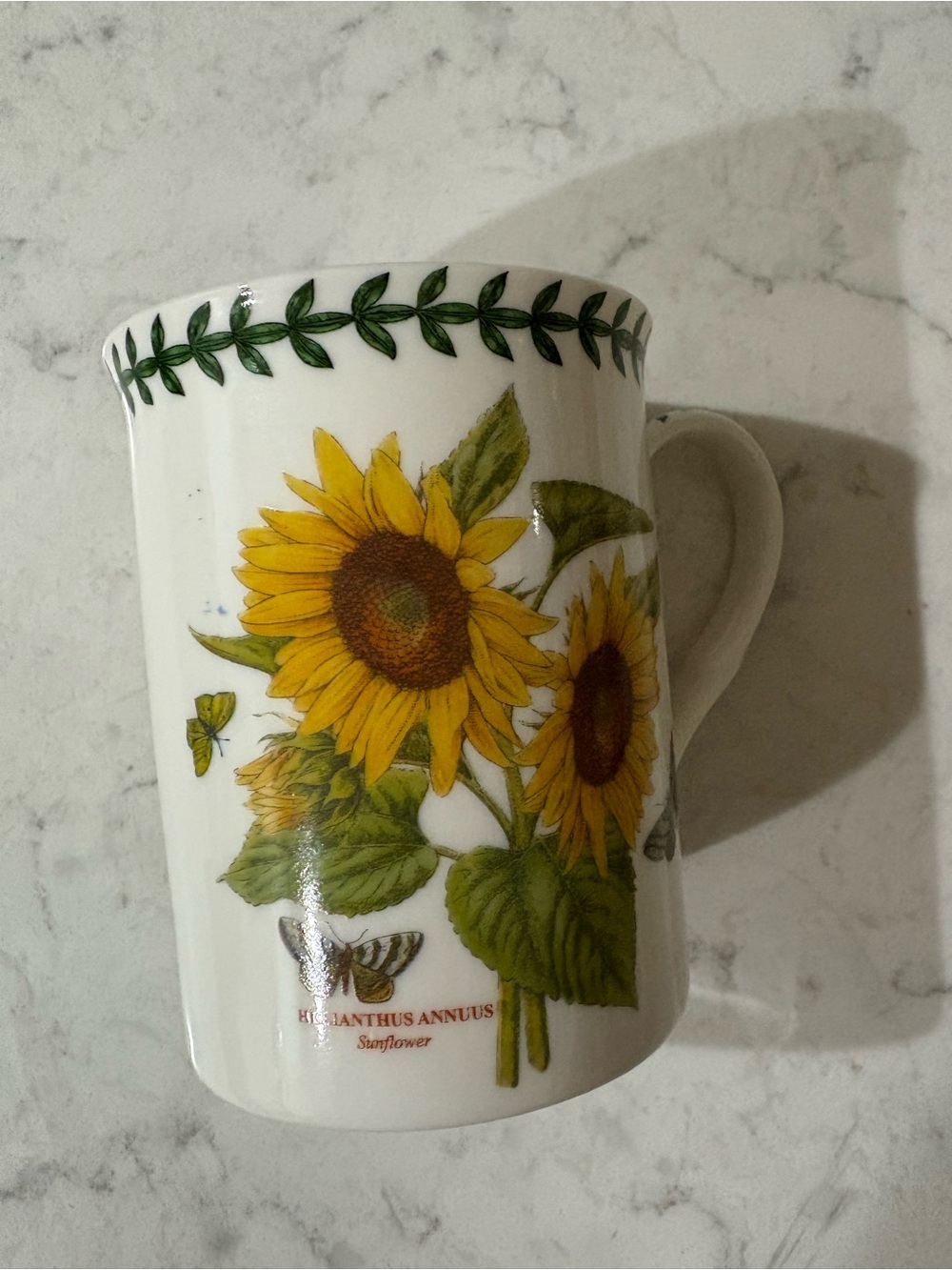 Portmerion Sunflower Ceramic Mug - Yellow & Green 1 pc